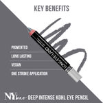 Buy Ny Bae Long Eye-Land | Deep Intense Kajal | Shimmer Finish | High Pigmentation | Enriched with Vitamin E And Castor Oil - Grey - Purplle