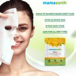 Buy Mamaearth Ubtan Bamboo Sheet Mask with Turmeric & Saffron for Skin Brightening (25 gm) - Purplle