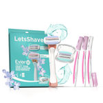 Buy LetsShave Evior Face and Body Care Kit Combo of 3 - Purplle
