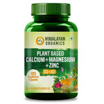 Buy Himalayan Organics Plant Based Calcium Magnesium Zinc D3 & K2 | Whole Food & Natural- 120 Capsules - Purplle