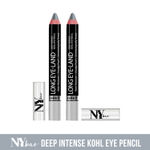 Buy NY Bae Deep Intense Kohl Eye Pencil Grey - Long Eye-Land- Pack of 2 - Purplle