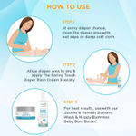 Buy MommyPure The Caring Touch Diaper Rash Cream| Natural, Free of Toxins & Mineral Oil| Dermatologically Tested (50 g) - Purplle