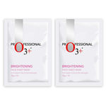 Buy O3+ Brightening Face Sheet Mask (30g) Pack of 2 - Purplle
