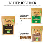 Buy Alps Goodness Powder - Liquorice/ Mulethi (50 gm) | 100% Natural Powder | No Chemicals, No Preservatives, No Pesticides | Can be used for Hair Mask and Face Mask | De tan pack | Tan removal Pack | Pack for hydrating and soothing scalp - Purplle