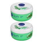 Buy NIVEA Soft Light Moisturising Cream Chilled Mint 50ml Pack of 2 - Purplle