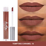 Buy Asfa Halal Matte Liquid Lipstick, Tempting Caramel 18 (3 ml) - Purplle