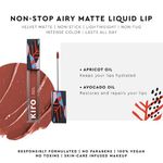 Buy Kiro Non-stop airy Matte Liquid Lipterra red (5 ml) - Purplle