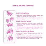 Buy Yoni - 100% Organic Biodegradable Cotton Tampons (Medium 16) - Purplle