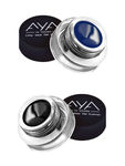 Buy AYA Long Wear Gel Eyeliner Smudge Proof & Waterproof (Black And Blue) With 2 Expert Eyeliner Brushes - Purplle