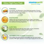 Buy Mamaearth Ubtan Night Sleeping Face Mask with Turmeric & Niacinamide for Glowing Skin (100 g) - Purplle
