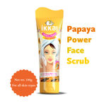 Buy IKKAI Organic Papaya Power Face Scrub | Papaya Enzymes & Seeds | Vitamin E | Chemical Free | All Skin Types | 100g - Purplle
