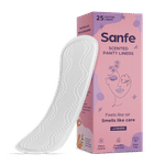 Buy Sanfe Scented Panty Liners - Lavender - 25 Pcs - for protection against leakage, discharge and rashes - Natural fragrance - Purplle