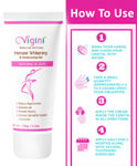 Buy Vigini 100% Natural Actives Vaginal Intimate Whitening Lightening Moisturier Gel Non Staining Water Based Wash Able (100 gm) - Purplle