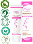 Buy Vigini 100% Natural Actives Vaginal Intimate Whitening Lightening Moisturier Gel Non Staining Water Based Wash Able (100 gm) - Purplle