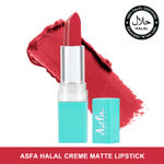 Buy Asfa Halal Creme Matte Lipstick, Orchid Red 15 (4.2 g) - Purplle