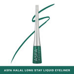 Buy Asfa Halal Long Stay Liquid Eyeliner, Matte, Green (3 ml) - Purplle
