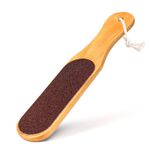 Buy AY Double Sided Foot File For Dead Skin Callus Remover Pedicure Tool With Wooden Handle - Purplle