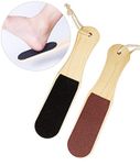 Buy AY Double Sided Foot File For Dead Skin Callus Remover Pedicure Tool With Wooden Handle - Purplle