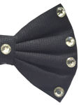 Buy ONE on ONE Bow Hair Clip for Women, Girls and Baby Girls, Black with Stones - Purplle