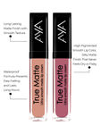 Buy AYA True Matte Liquid Lipstick, Combo Pack of 2, Pink Nude and Brown Nude - Purplle