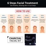 Buy OxyGlow Herbals Charcoal Facial Kit,63 gm,Deep clean,soothe,hydrate skin - Purplle