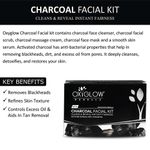 Buy OxyGlow Herbals Charcoal Facial Kit,50 gm,Deep clean,soothe,hydrate skin - Purplle