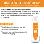 Buy OxyGlow Herbals OG Professional Hair developer - 20 volume (6%)- 1L - 1 L - Purplle