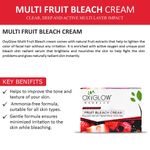 Buy OxyGlow Herbals Multi Fruit Bleach Cream, 50 gm, Even Tone & Texture - Purplle