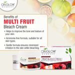 Buy OxyGlow Herbals Multi Fruit Bleach Cream, 50 gm, Even Tone & Texture - Purplle