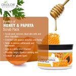 Buy OxyGlow Herbals Honey and Papaya Enzymes Scrub,100g, Remove impurities - Purplle