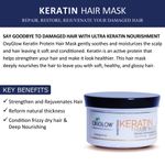 Buy OxyGlow Herbals Keratin hair mask,500 ml, Deep Condition, Frizz control - Purplle