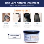 Buy OxyGlow Herbals Keratin hair mask,500 ml, Deep Condition, Frizz control - Purplle