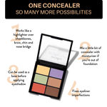 Buy Purplle Concealer Palette Covert Operation Guardian | All Skin Types| Medium to buildable coverage | Cruelty Free| Conceal, Contour, Colour Corrector| Matte - City Agent 1 (12 g) - Purplle
