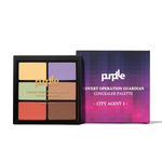 Buy Purplle Concealer Palette Covert Operation Guardian | All Skin Types| Medium to buildable coverage | Cruelty Free| Conceal, Contour, Colour Corrector| Matte - City Agent 1 (12 g) - Purplle