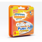 Buy Gillette Fusion Power shaving Razor Blades (Cartridge) 8s pack - Purplle