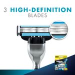 Buy Gillette Mach 3 Manual Shaving Razor Blades (Cartridge) 8s pack - Purplle