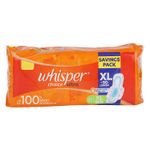 Buy Whisper Choice Ultra Sanitary Pads Extra Large Size 20 pc Pack - Purplle