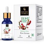 Buy Good Vibes Rosehip Radiant Glow Face Serum | Light, Non-Sticky, Brightening | With Vitamin E | No Parabens, No Sulphates, No Animal Testing (10 ml) - Purplle