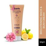 Buy Sanfe Brightening Back & Bum Cream 50g -For Uneven Dark & Patchy Bum & Back |Lemon Extract Vitamin E - Purplle