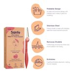 Buy Sanfe Foldable Pretty Face Razor For Women For Hair Removal (3 units) - Upper Lips, Chin, Peach Fuzz - Stainless Steel Blade (Multicolor) - Purplle