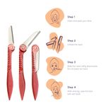Buy Sanfe Foldable Pretty Face Razor For Women For Hair Removal (3 units) - Upper Lips, Chin, Peach Fuzz - Stainless Steel Blade (Multicolor) - Purplle