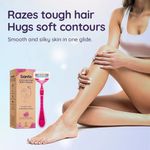 Buy Sanfe Coco Butter Body Razor for women Pack Of 1 Pain-Free Full-Body Stainless steel blade Hair Removal Razor | Shaving and Hair Removal (Multicolor) - Purplle