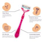 Buy Sanfe Coco Butter Body Razor for women Pack Of 1 Pain-Free Full-Body Stainless steel blade Hair Removal Razor | Shaving and Hair Removal (Multicolor) - Purplle