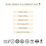 Buy mCaffeine Coffee Beans Gift Set | Shower with Coffee with World's First Bean Shaped Bathing Bars ,300 gm - Purplle