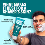 Buy Bombay Shaving Company Shaving Cream, 100 gm |Tea Tree oil, Aloe Vera and Menthol Extracts | Made in India - Purplle
