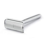 Buy Bombay Shaving Company Silver Metal Precision Safety Razor | 5 Feather Blades Free | Stainless Steel - Purplle