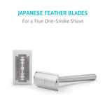 Buy Bombay Shaving Company Silver Metal Precision Safety Razor | 5 Feather Blades Free | Stainless Steel - Purplle