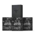 Buy Bombay Shaving Company Activated Bamboo Charcoal Bath Soap (Pack of 3) | Deep Clean and Anti-pollution Effect | Made in India 375 gm - Purplle