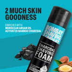 Buy Bombay Shaving Company Charcoal Shaving Foam, 266 ml (33% extra) | Activated Charcoal & Moroccan Argan Oil - Purplle