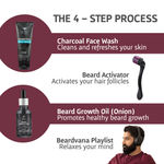 Buy Bombay Shaving Company 4 Step Beard Growth Kit with Onion Beard Growth Oil, Charcoal Face Wash & Beard Activator (Derma roller) For Fast Beard Growth (Set of 3) 250 gm - Purplle